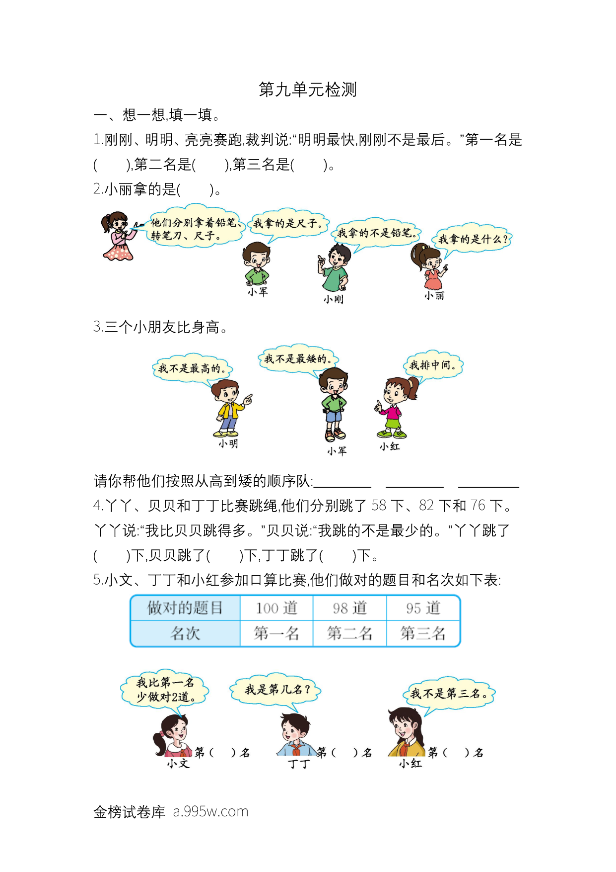 试卷预览图