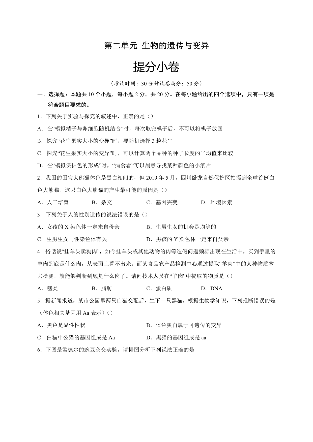 试卷预览图