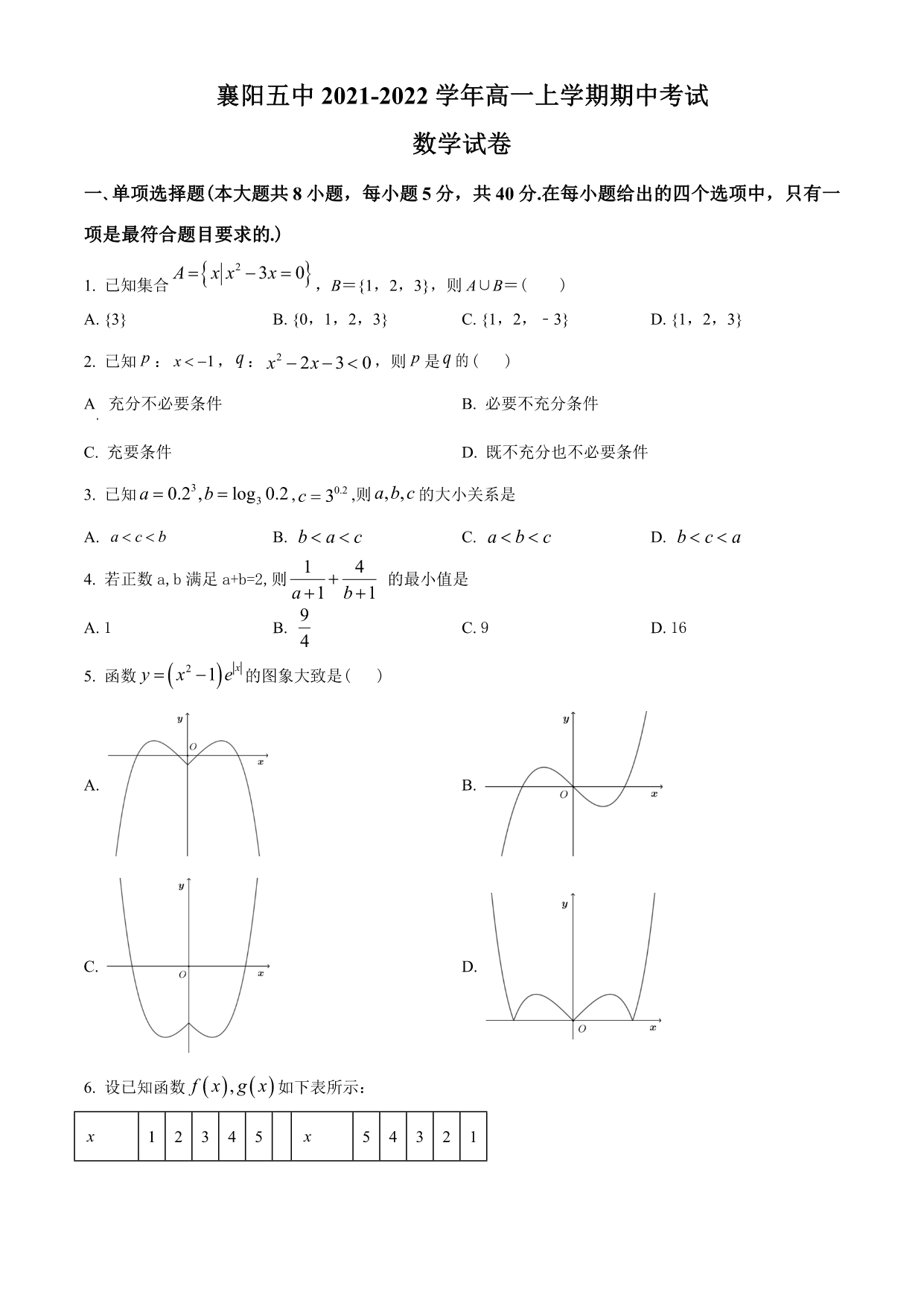 试卷预览图