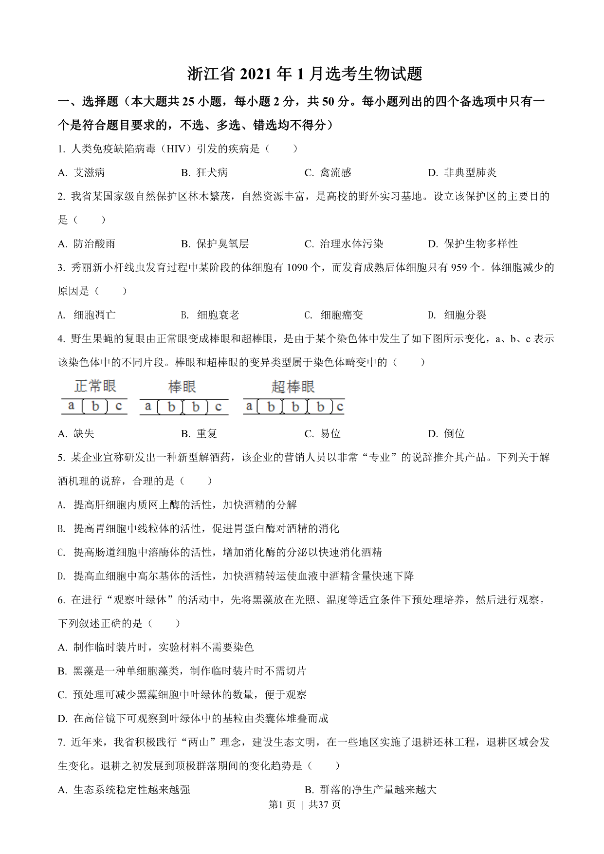 试卷预览图