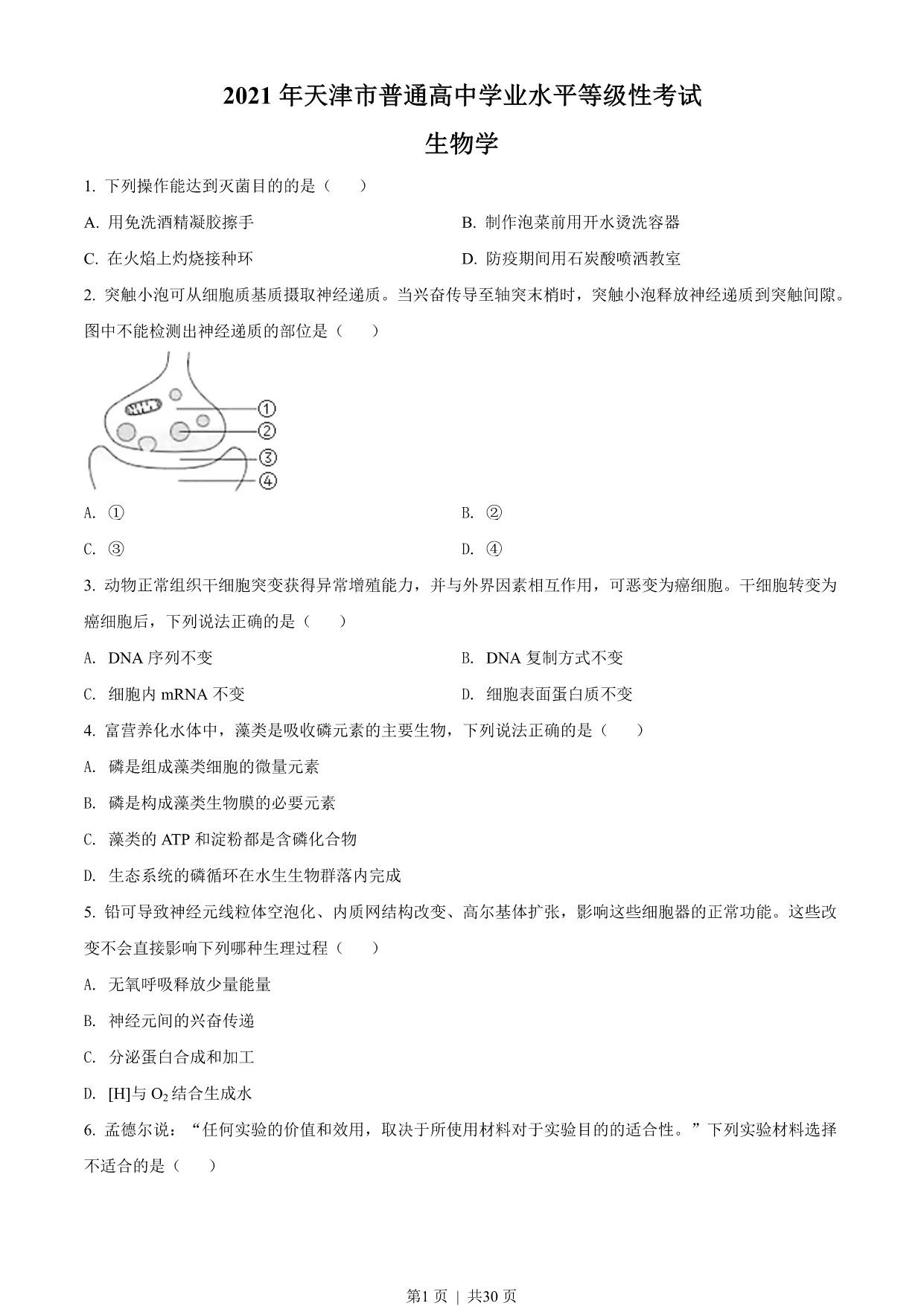试卷预览图