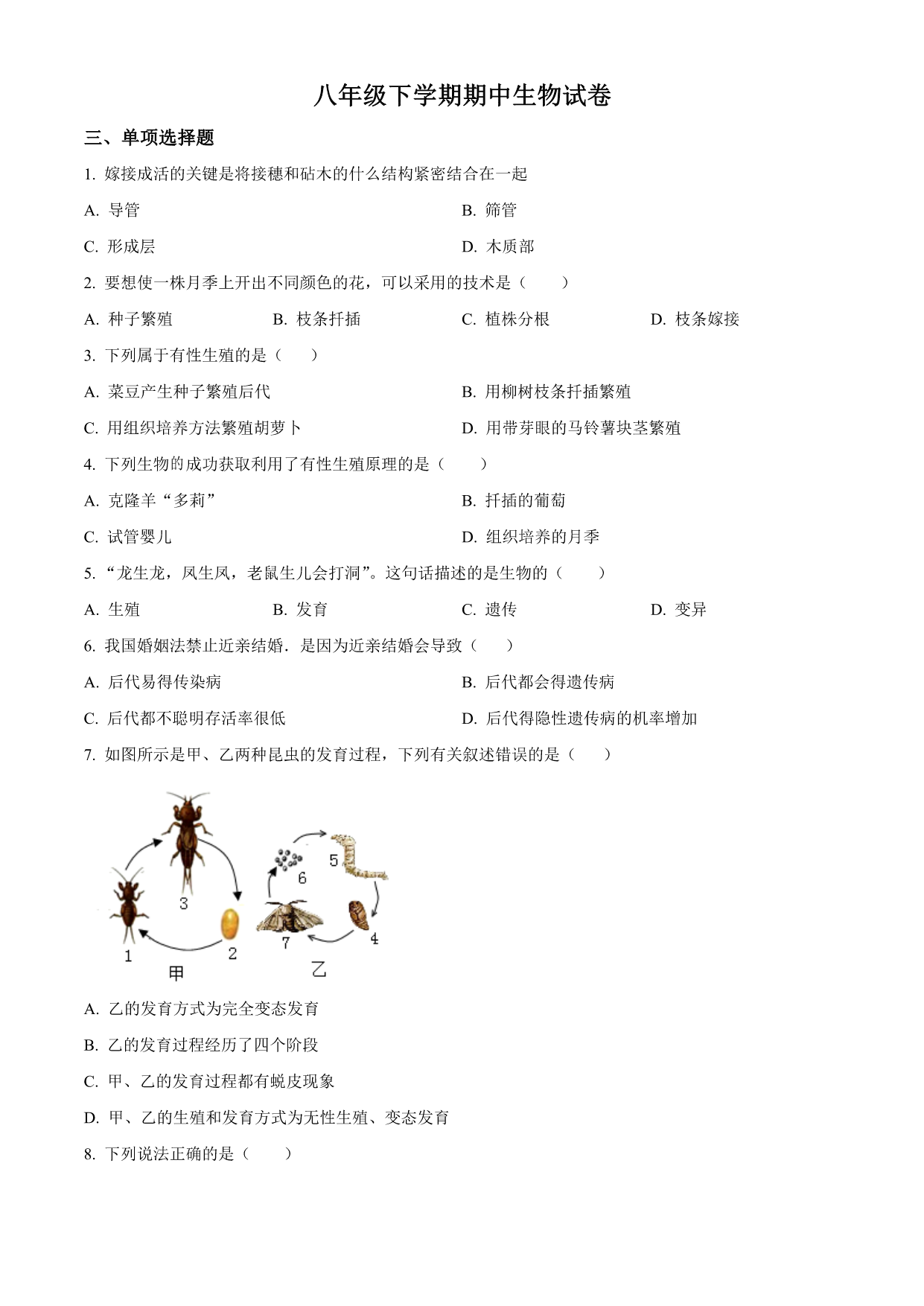 试卷预览图
