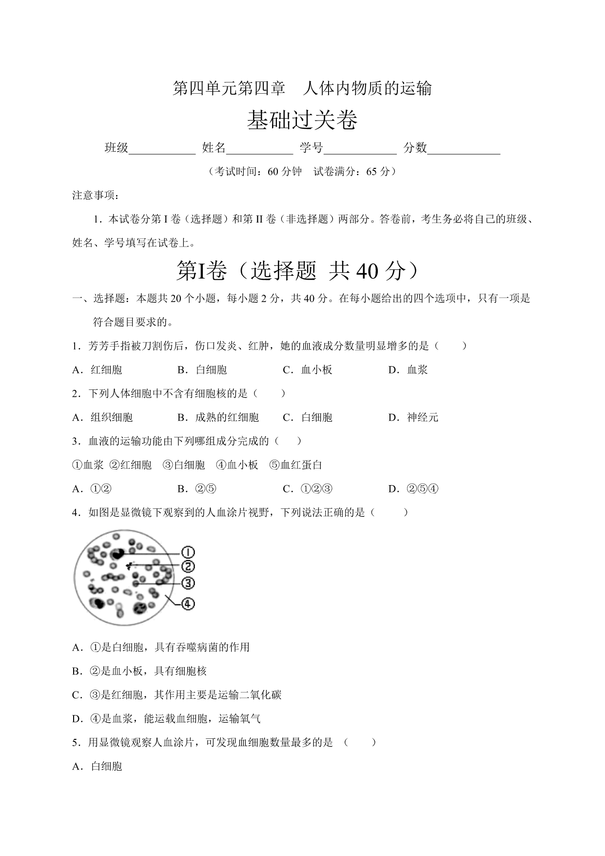 试卷预览图