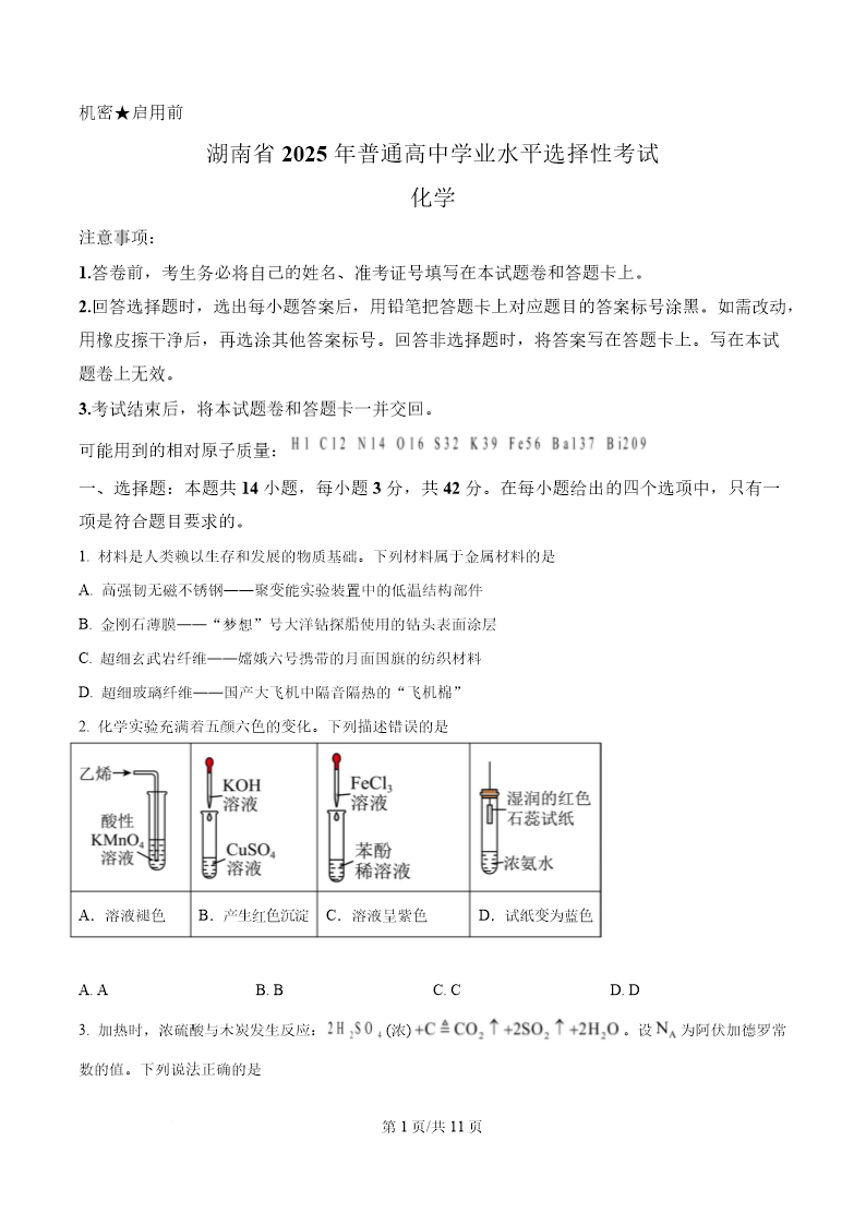 试卷预览图