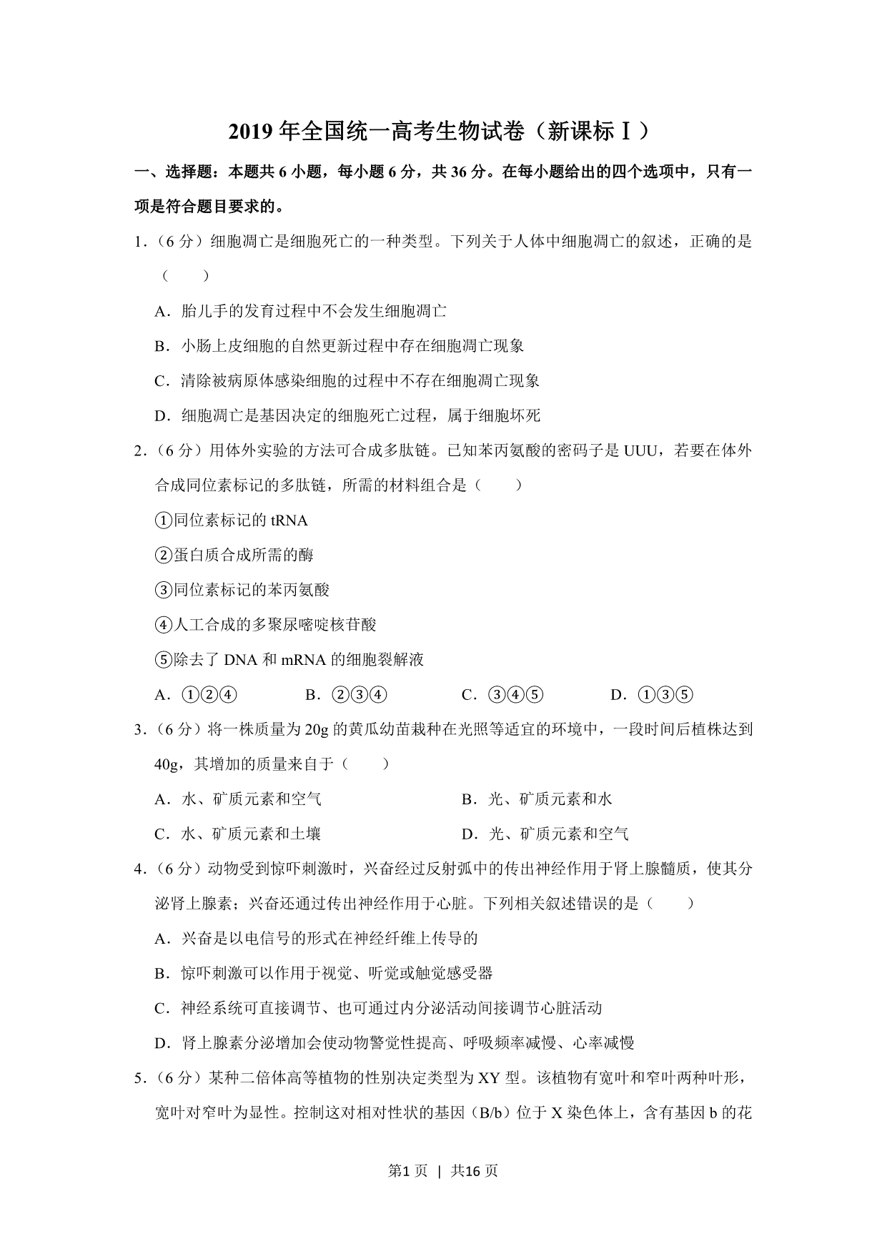 试卷预览图