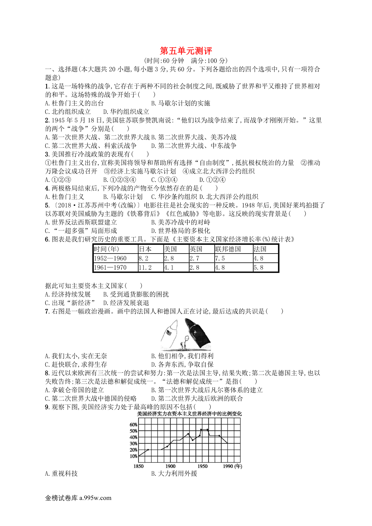 试卷预览图